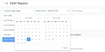 date filter for csat report post 2